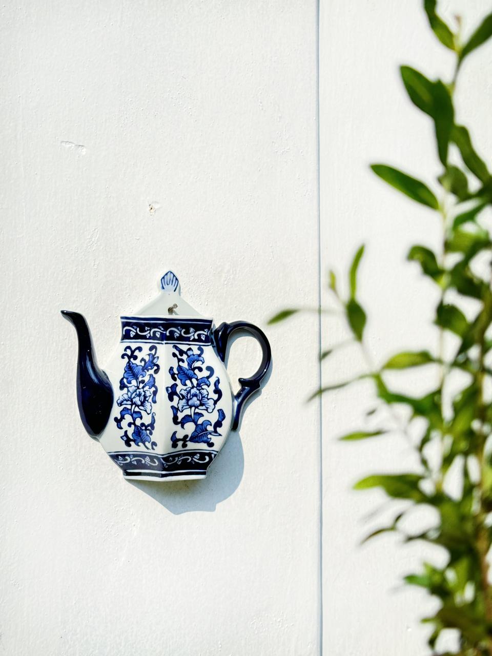 Blue Pottery Planter