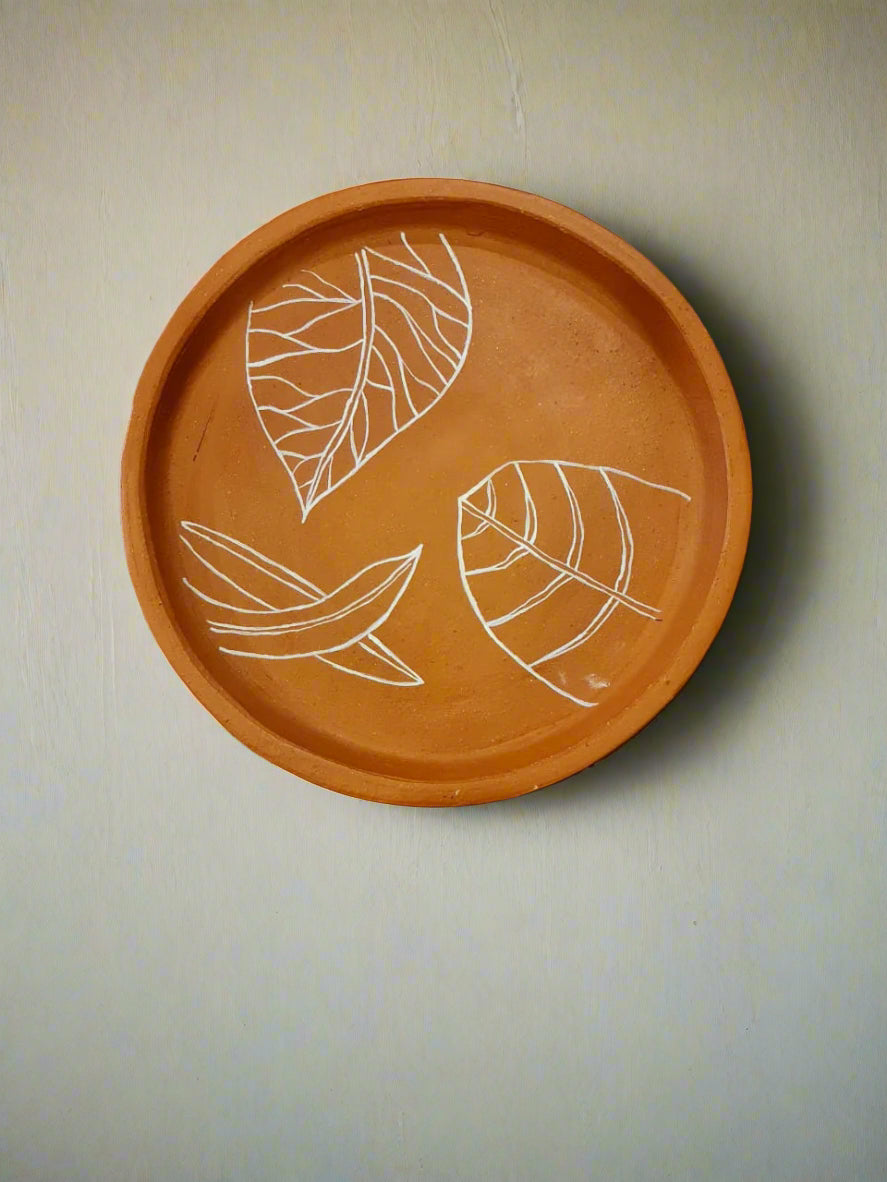 Terracotta wall decor plate
