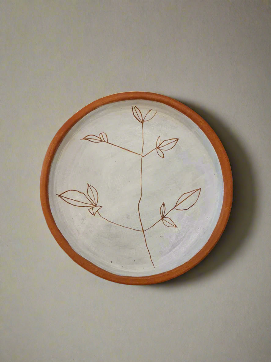 Terracotta wall decor plate