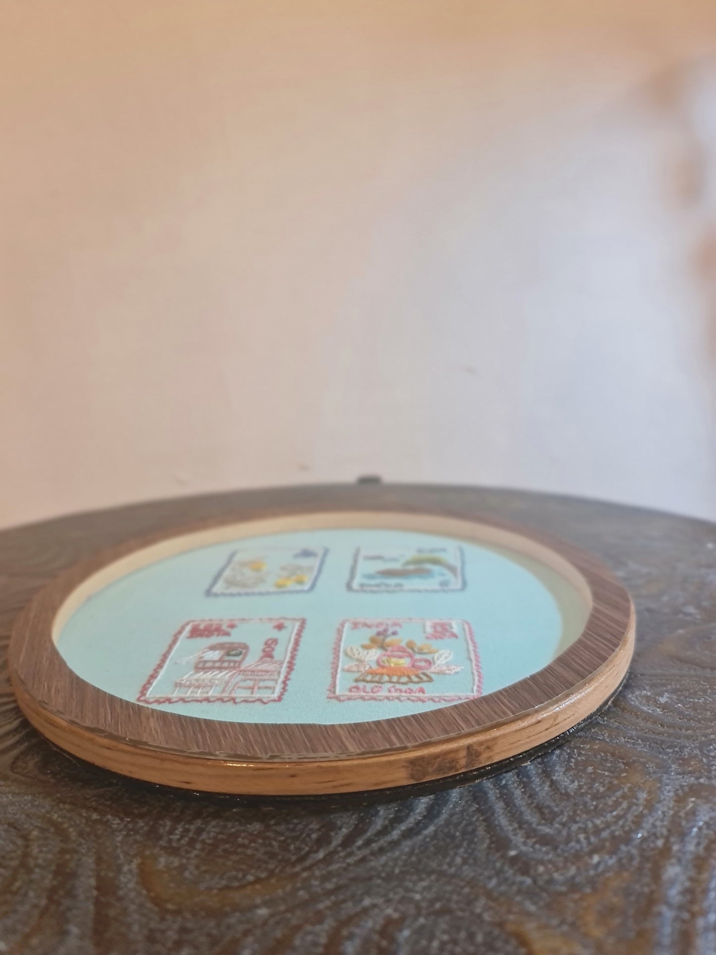 Hand-Embroidered Art Hoop
