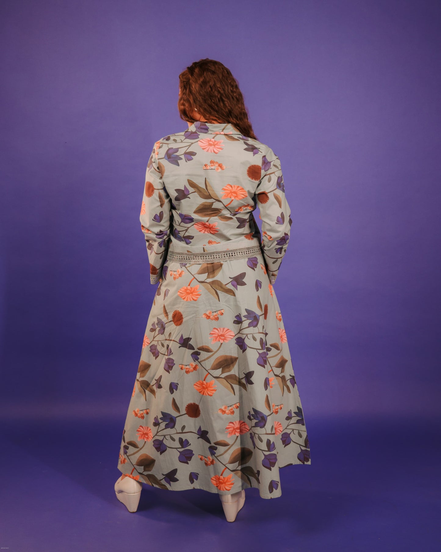 Printed Skirt & Shirt Cord Set