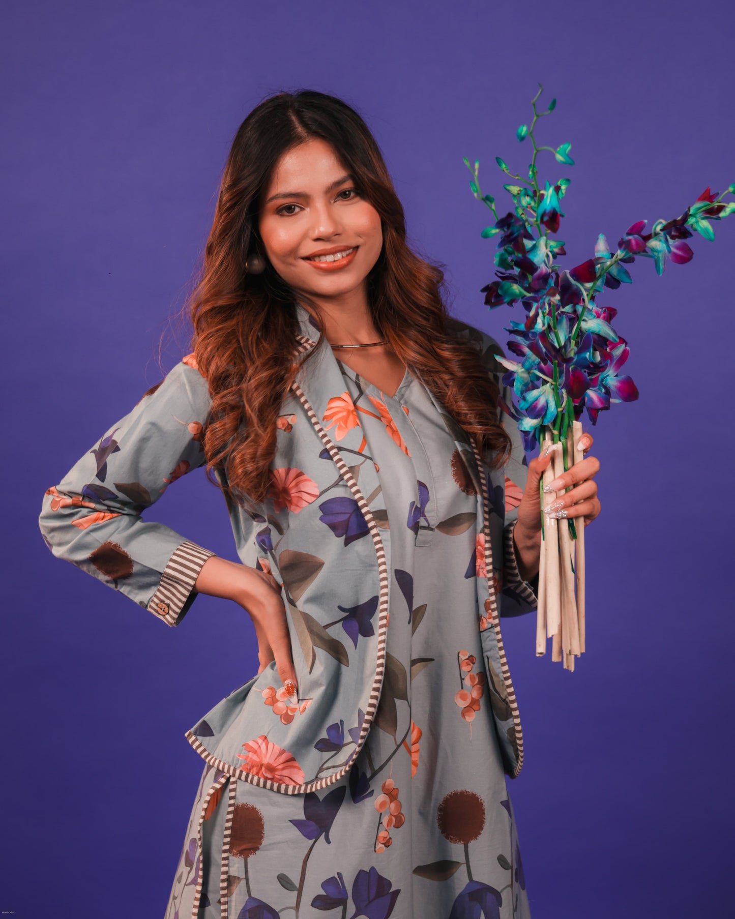 PRINTED CO-ORD WITH JACKET