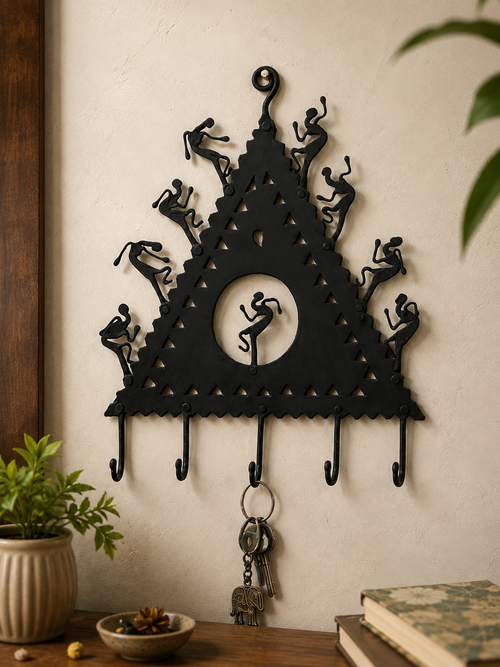 Tribal Dancers Metal Wall Hook