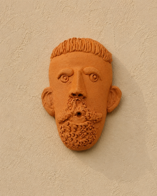 Terracotta small Face Planter