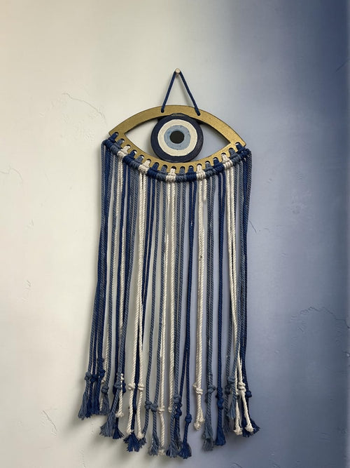 EVIL EYE MACRAME WALL HANGING