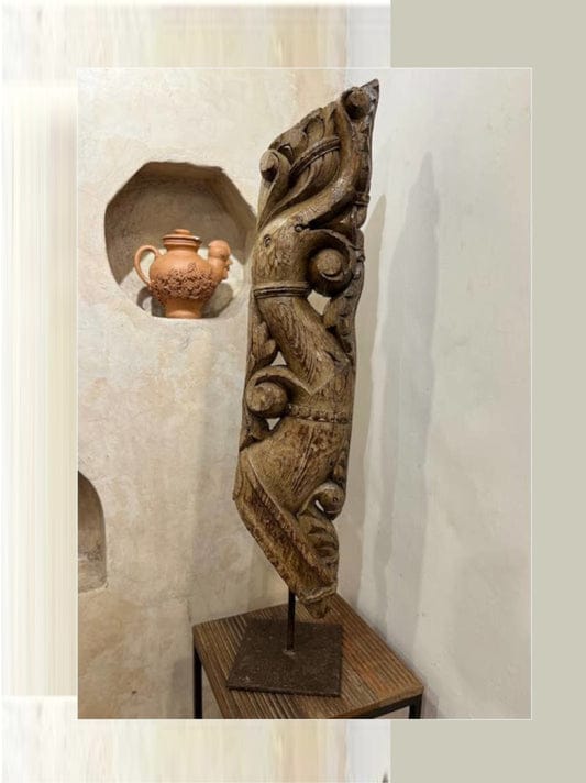 WOODEN PAINTED STAND