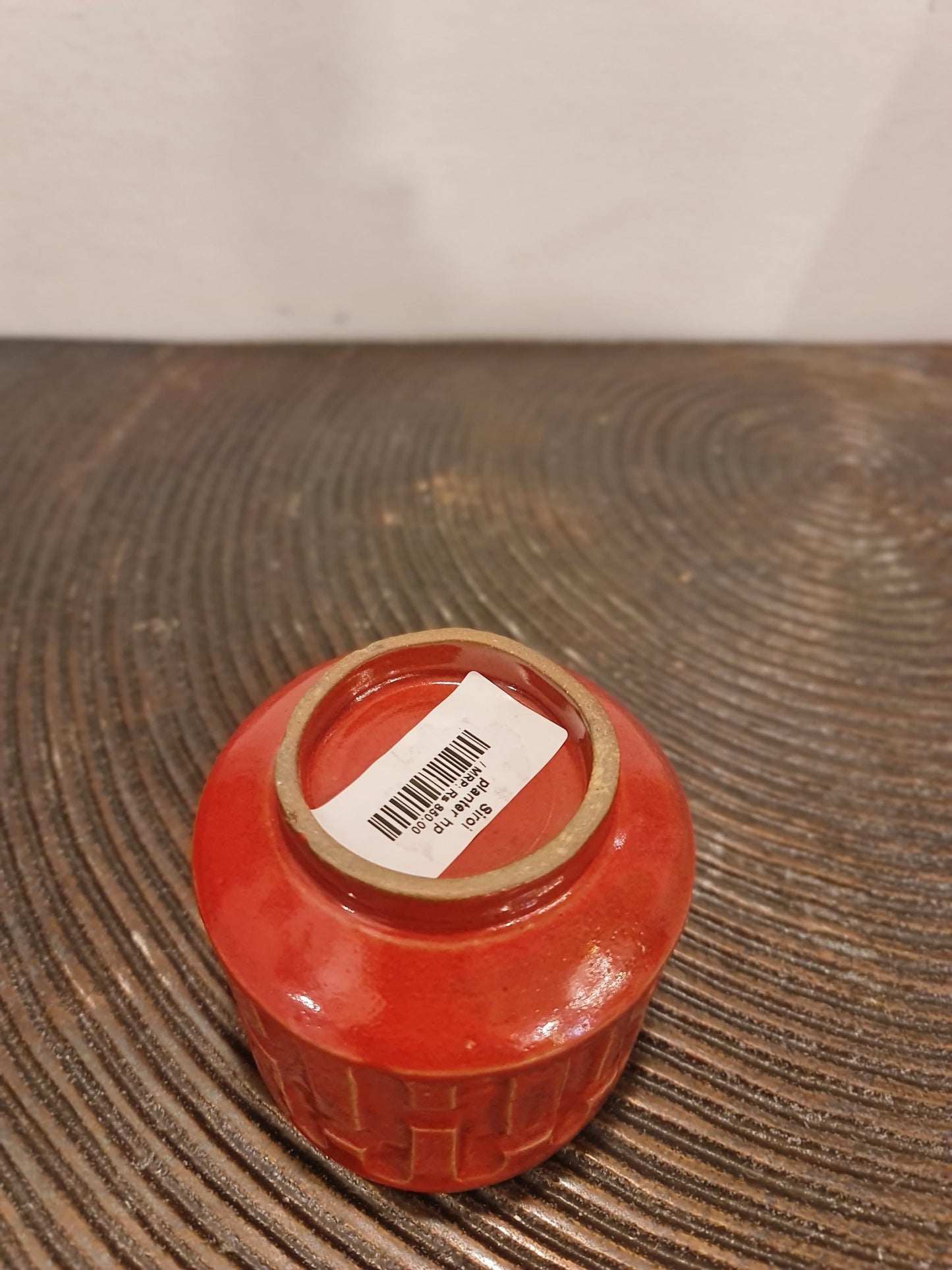 Red HP Ceramic Planter