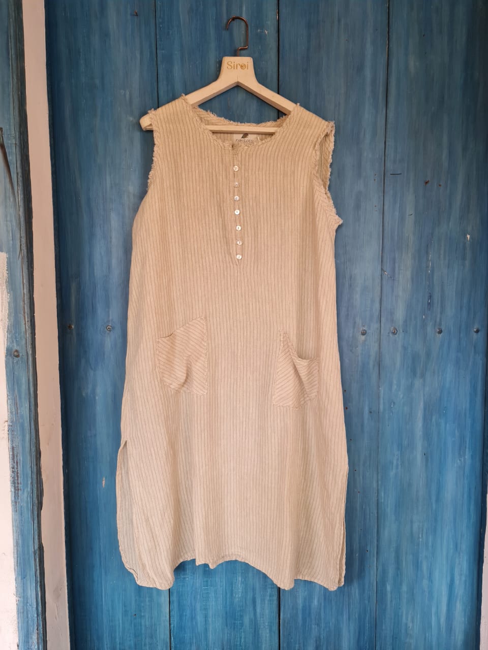 Sleeveless Short Shirt Dress