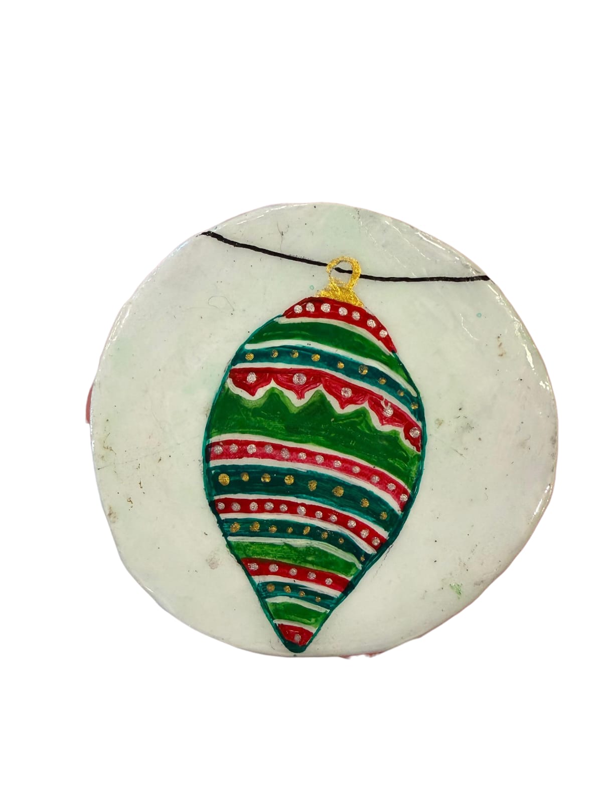 set of 4 baubles coaster