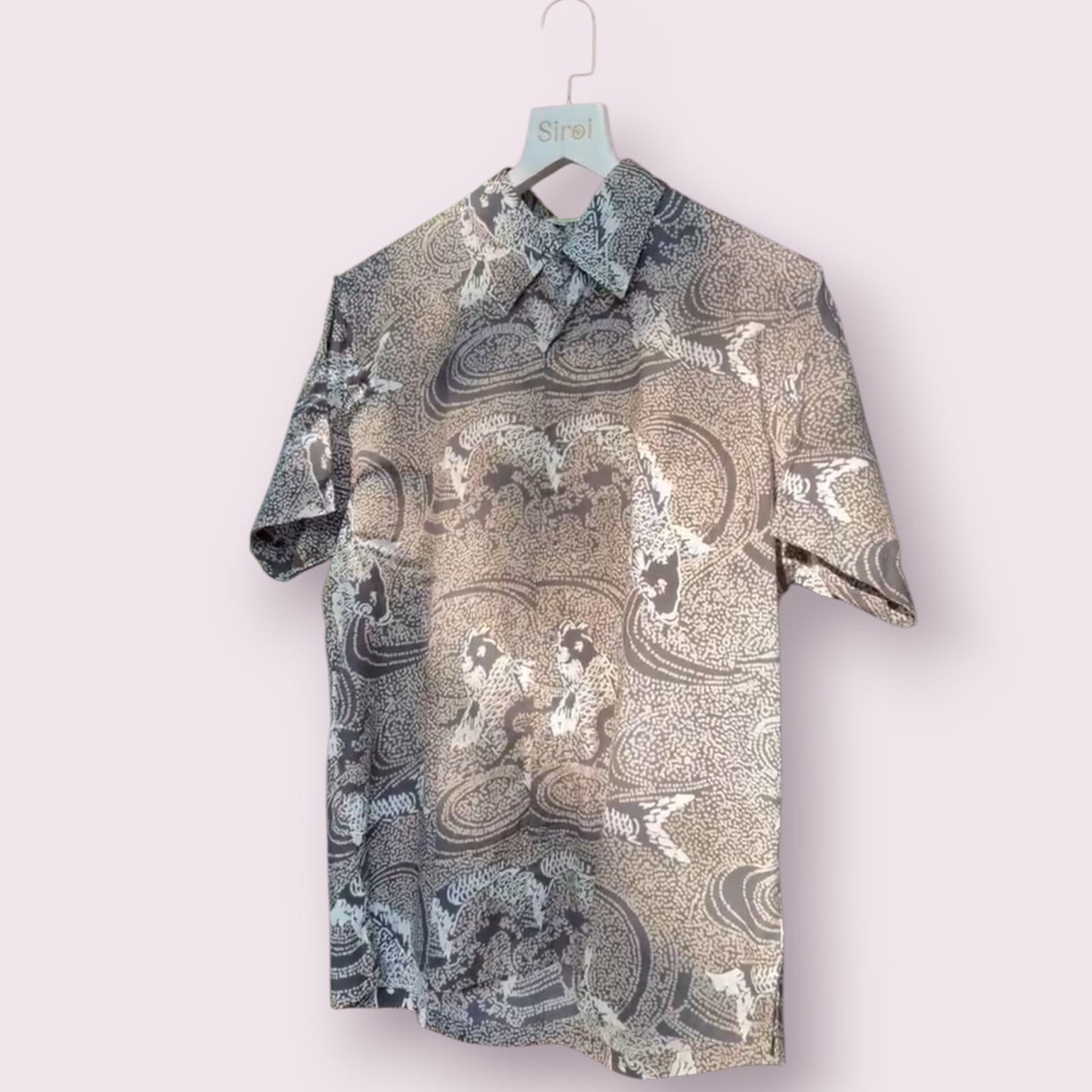 black shirt white designing