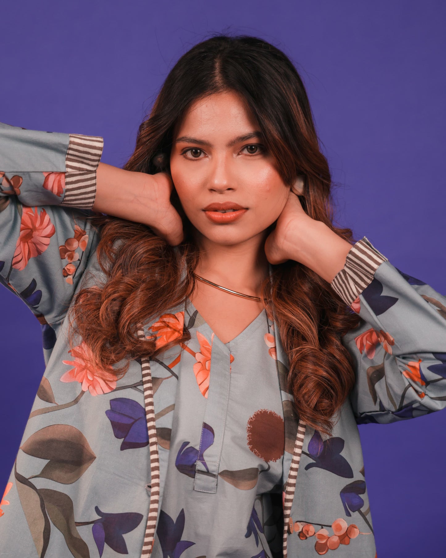 PRINTED CO-ORD WITH JACKET