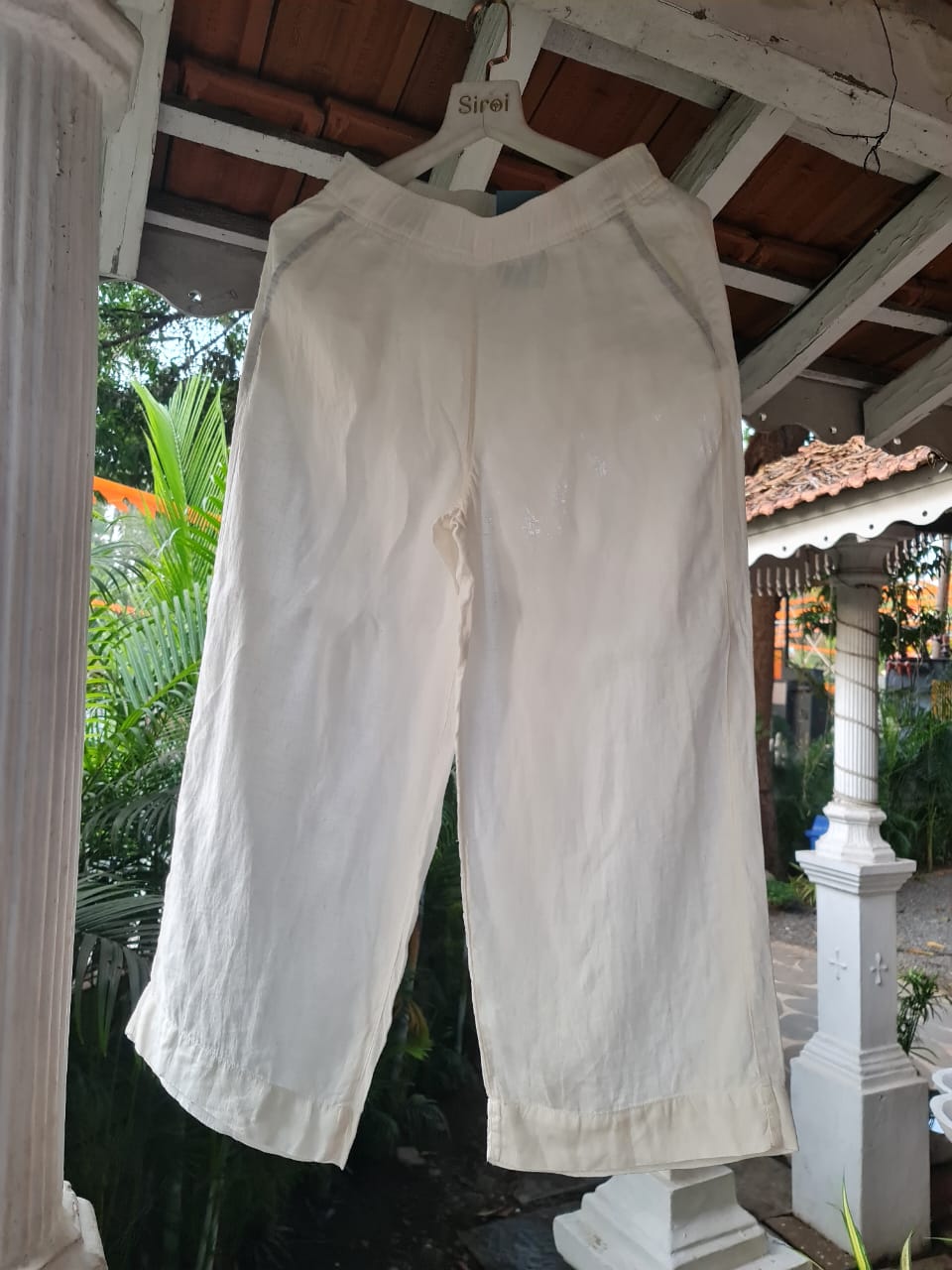 Linen white Plazzo