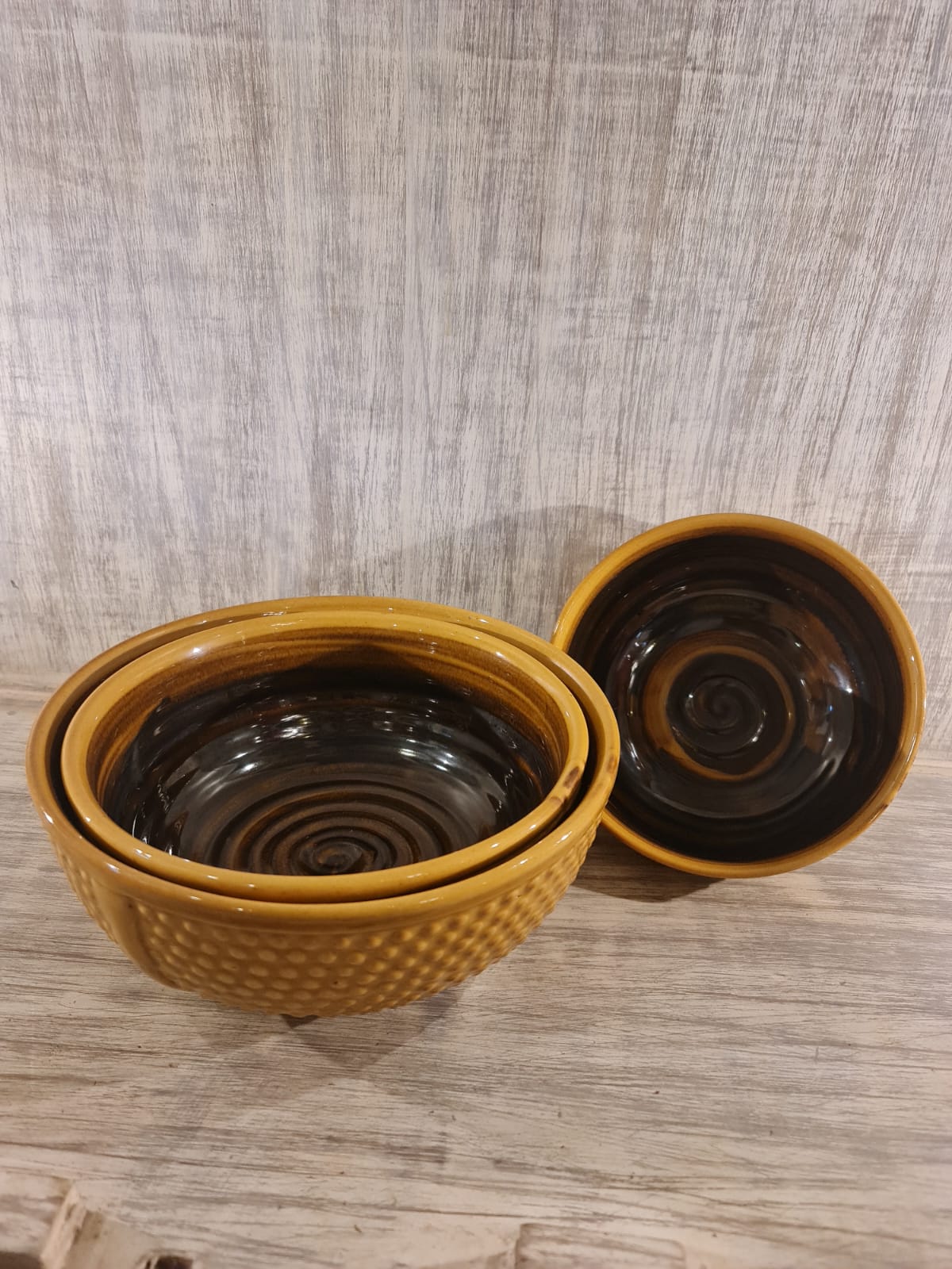 Carney Yellow Bowl Set