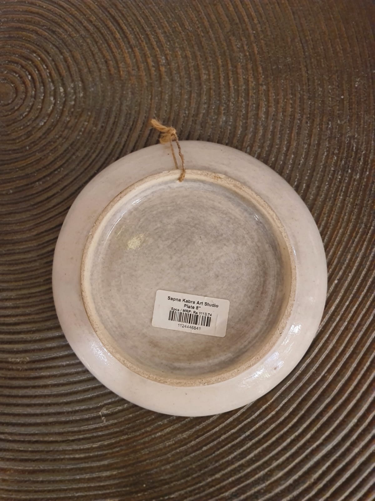 Hand-painted cow plate