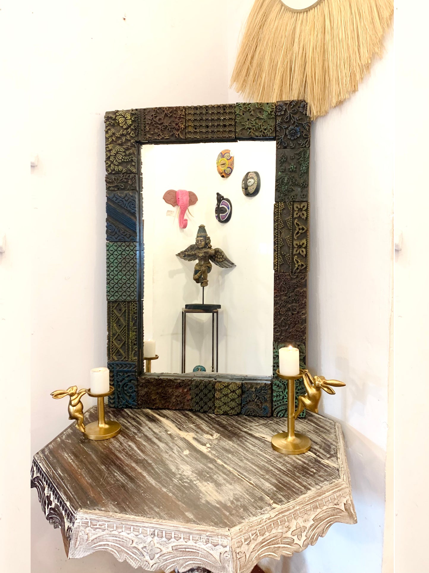 Mirror With Carving Design
