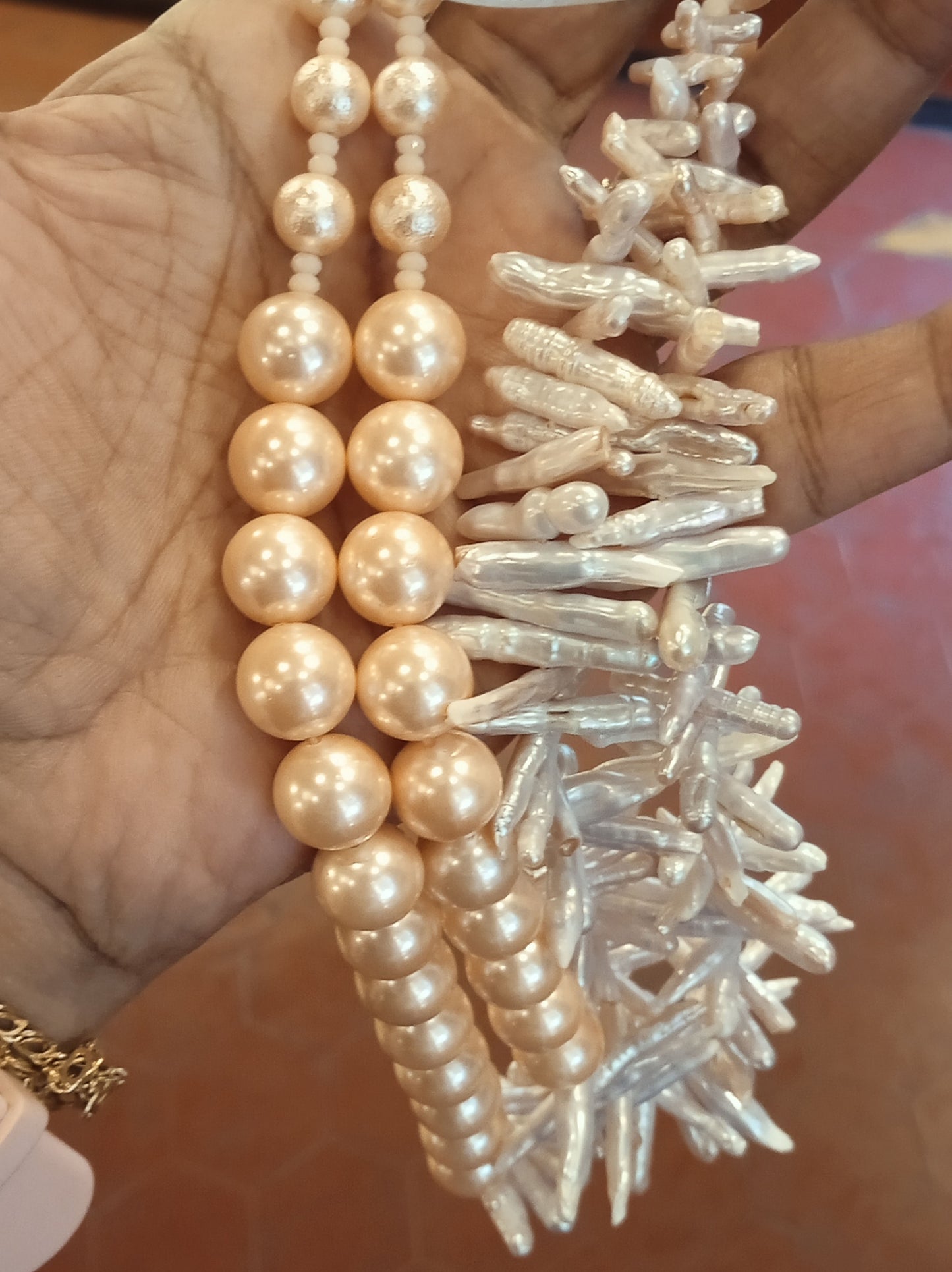 Pink Mother of Pearl Necklace