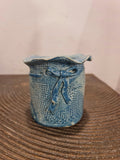 Rustic Bow Ceramic Planter
