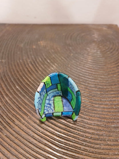 Round Blue Chair