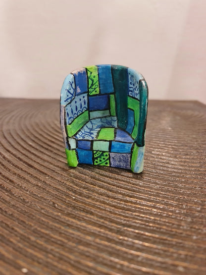 Round Blue Chair