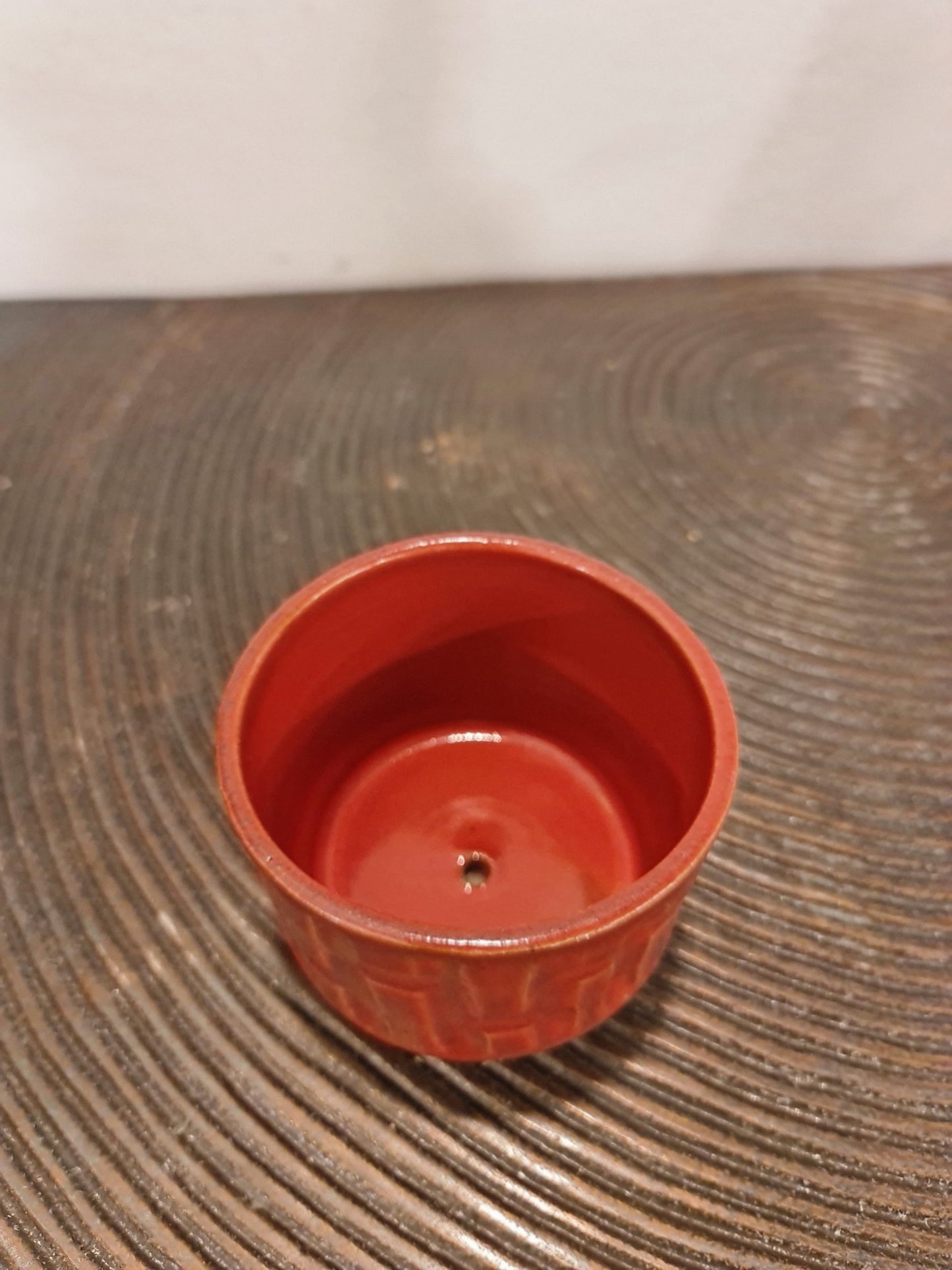 Red HP Ceramic Planter