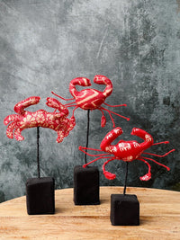 red crab with black set of 3