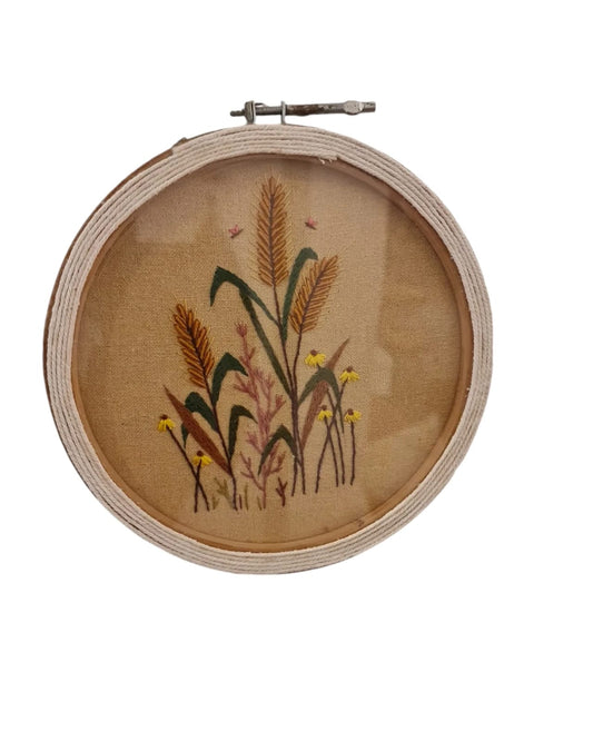 Hand Embroidered Art hoop