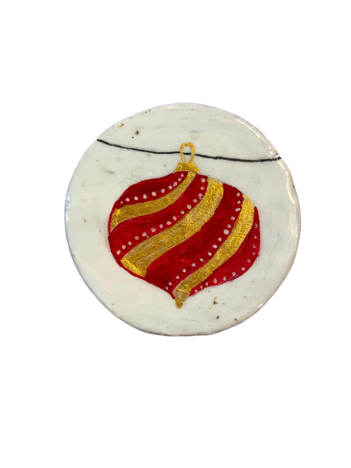 set of 4 baubles coaster