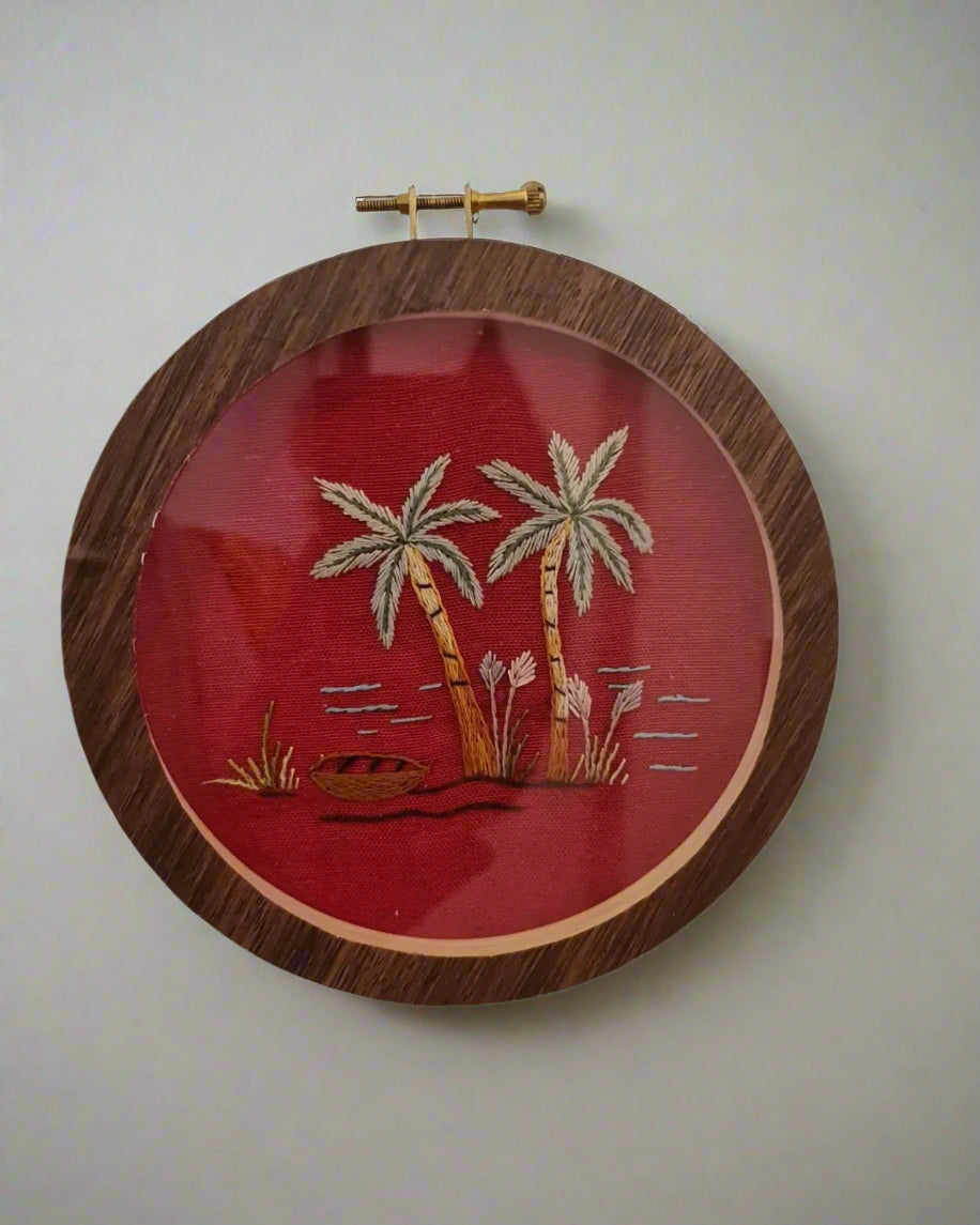 Hand-Embroidered Art Hoop