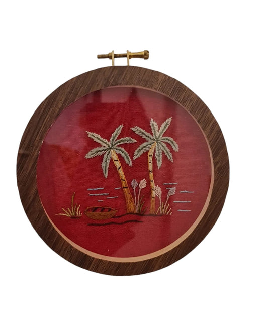 Hand-Embroidered Art Hoop