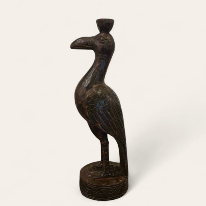 Wooden bird Candle Stand