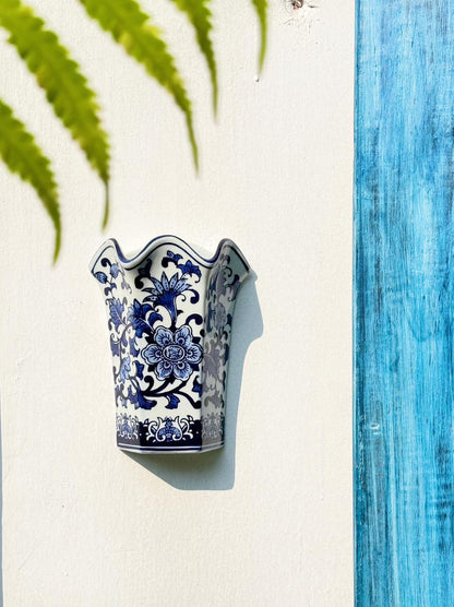 Blue Pottery Planter