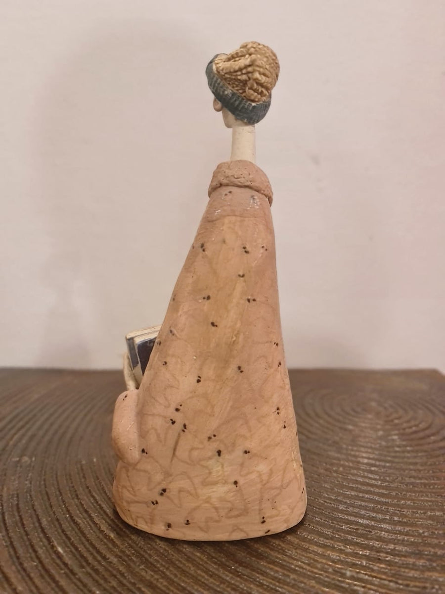 Lady With Book incense holder