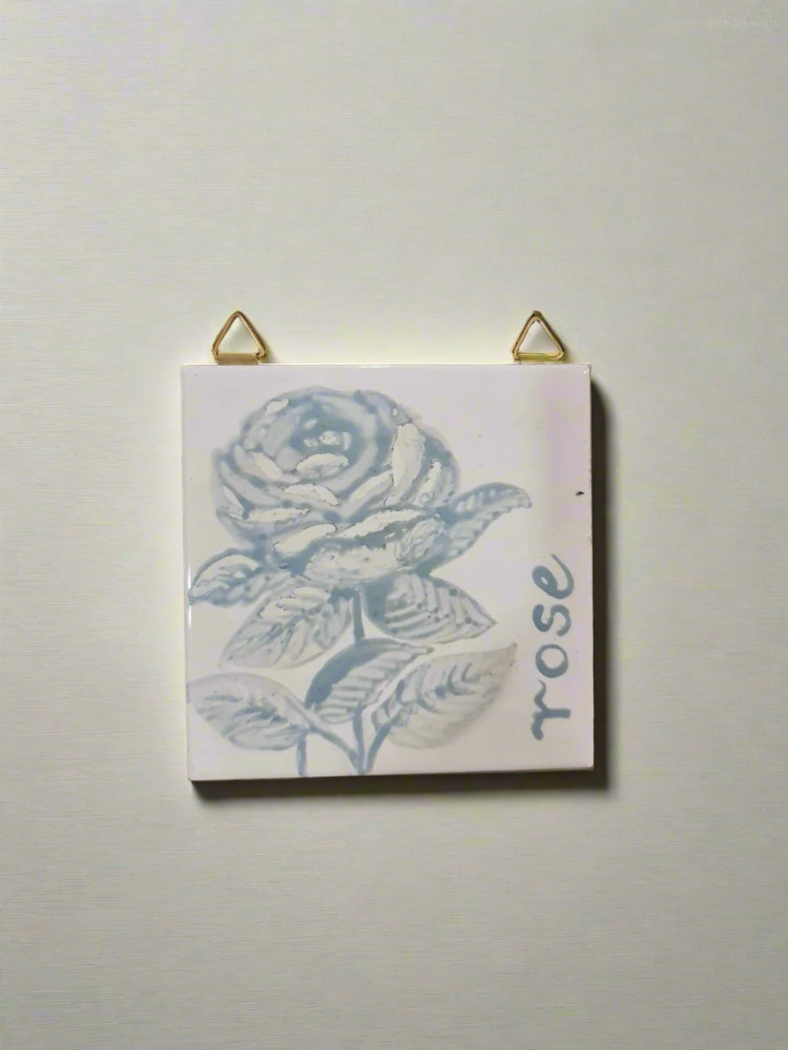 Painted Tile Rose