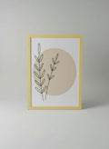 Minimalist Botanical Line Art Print Frame