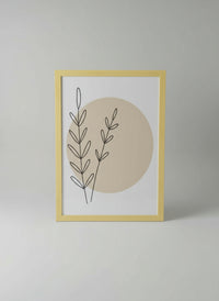 Minimalist Botanical Line Art Print Frame