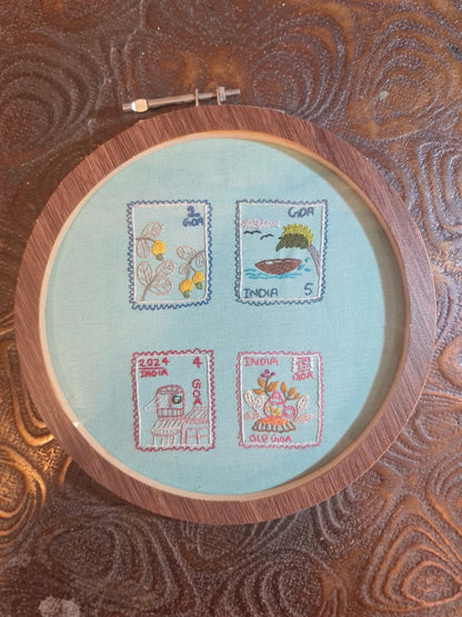Hand-Embroidered Art Hoop