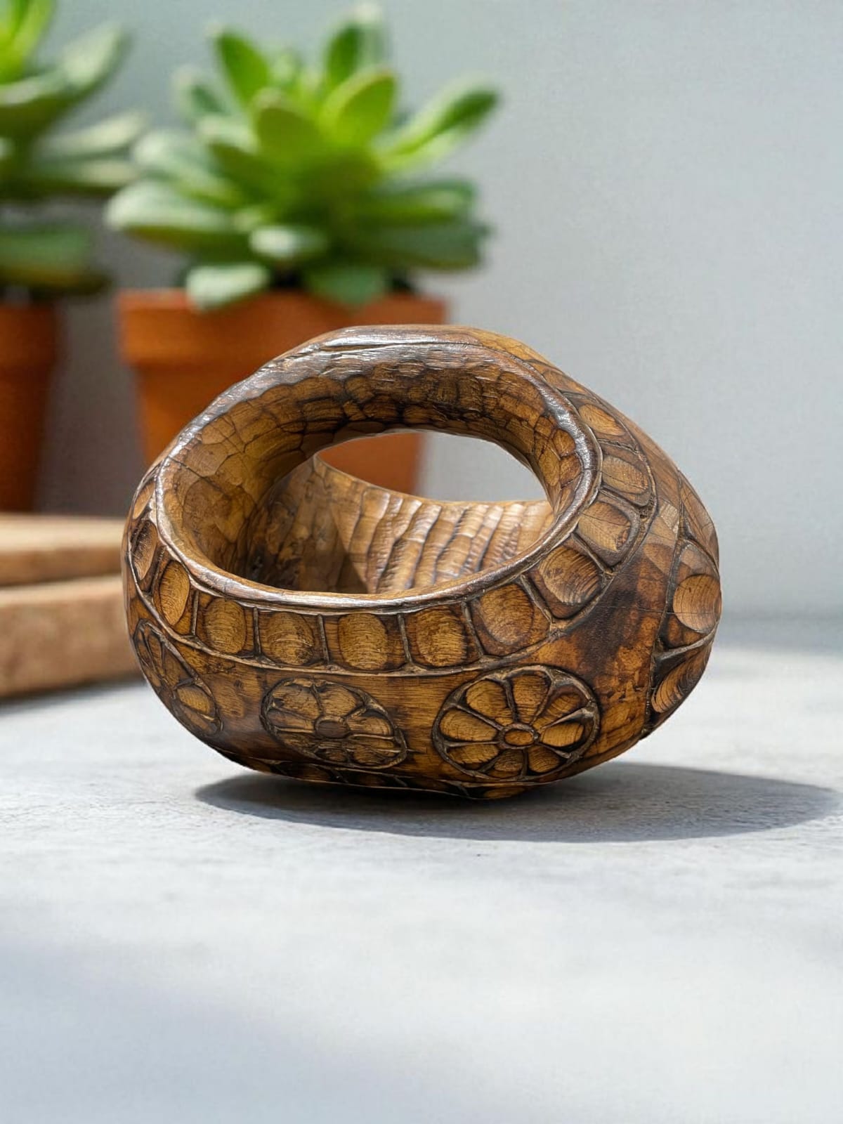 Wooden Kamandal Flower