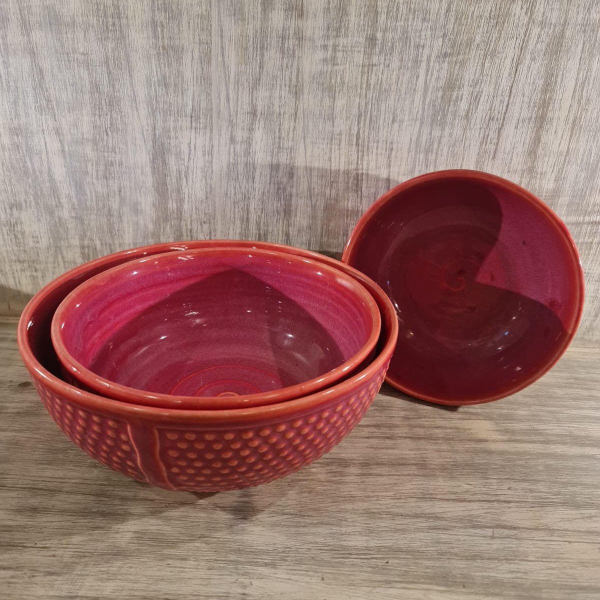 Fushia Pink Bowl Set