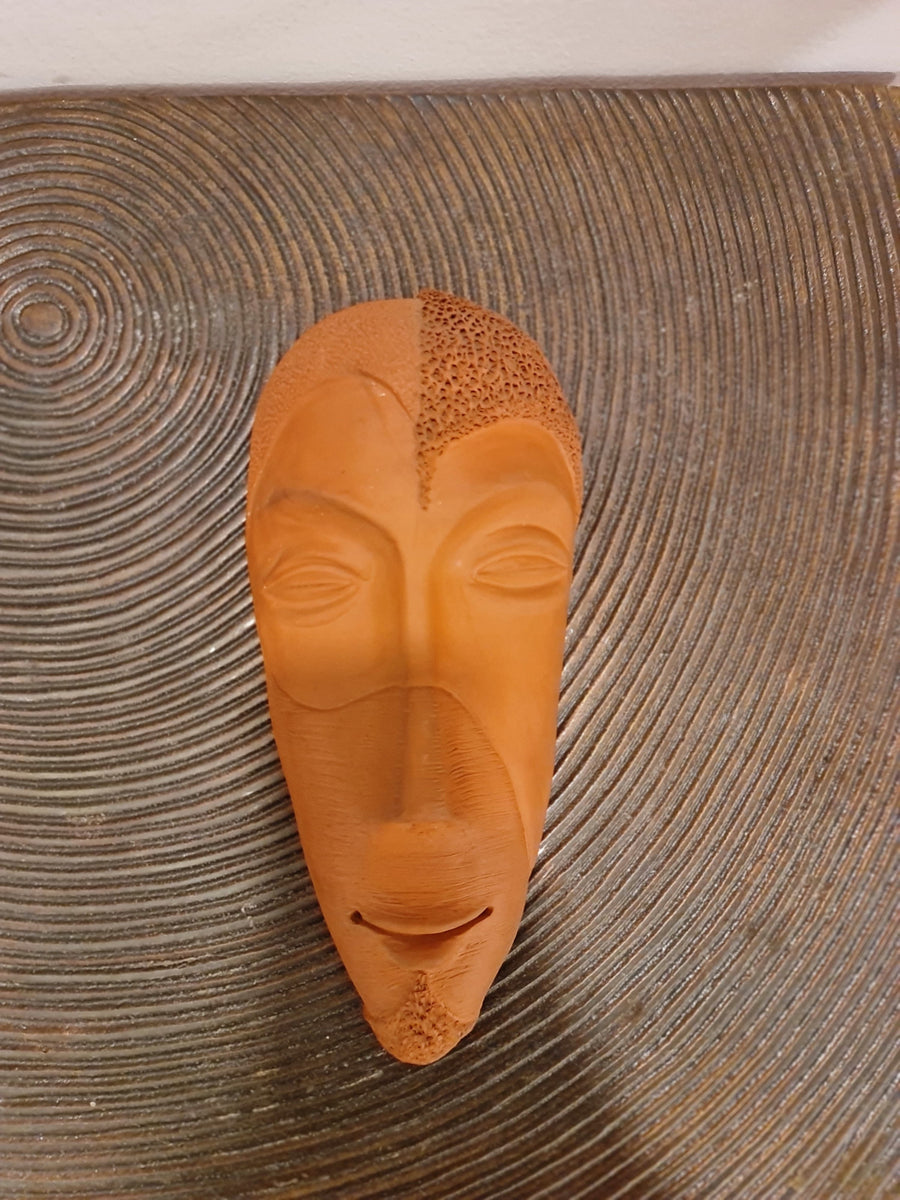 TERRACOTTA QUIRKY FACE MASK