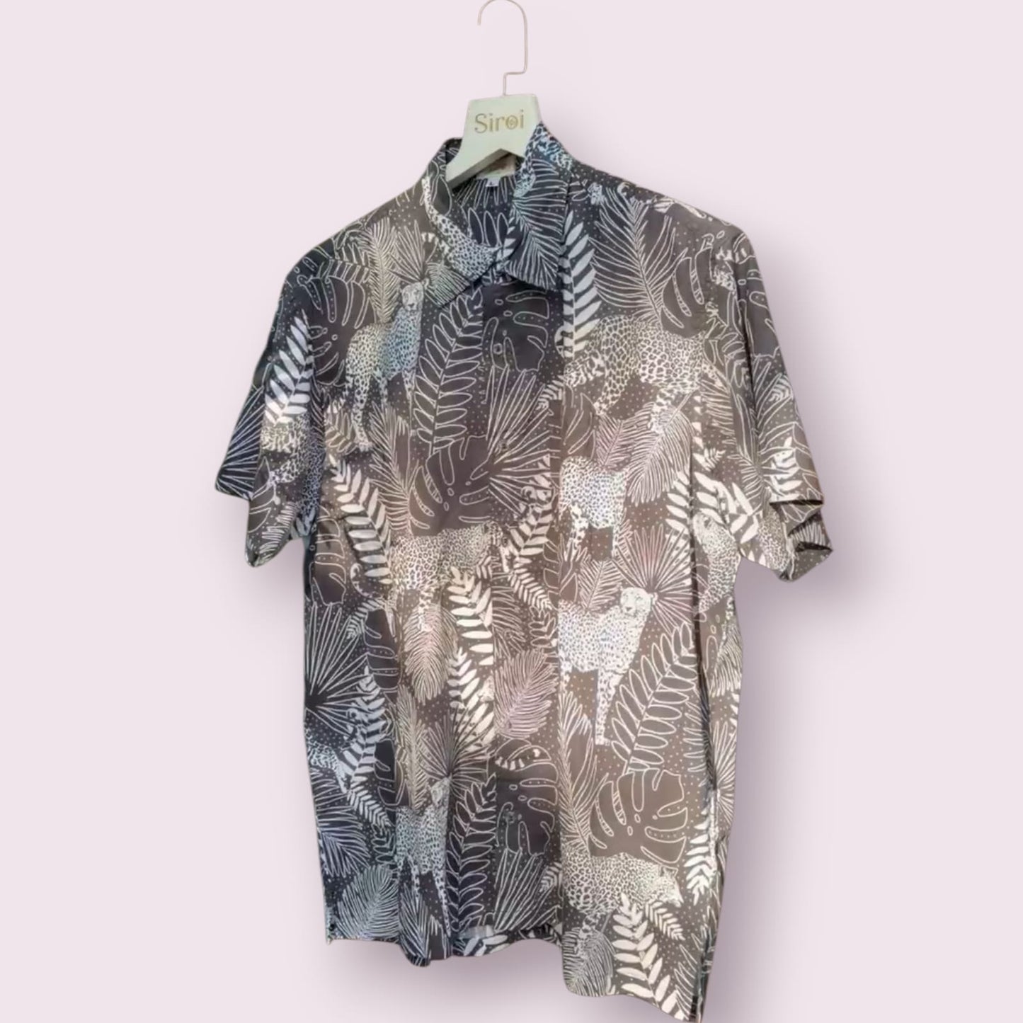 black n white tropical shirt