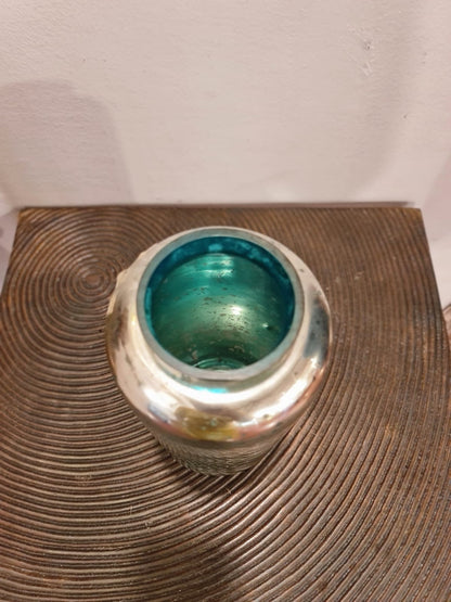 Silver Finish Flower Pot each