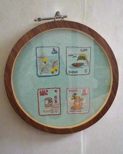 Hand-Embroidered Art Hoop