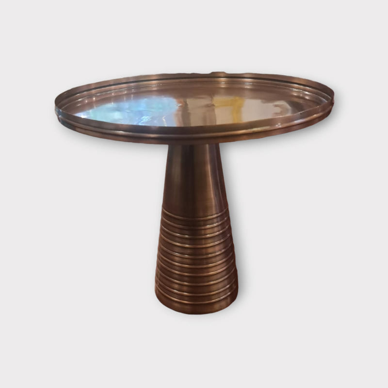 Table copper antique/matt black
