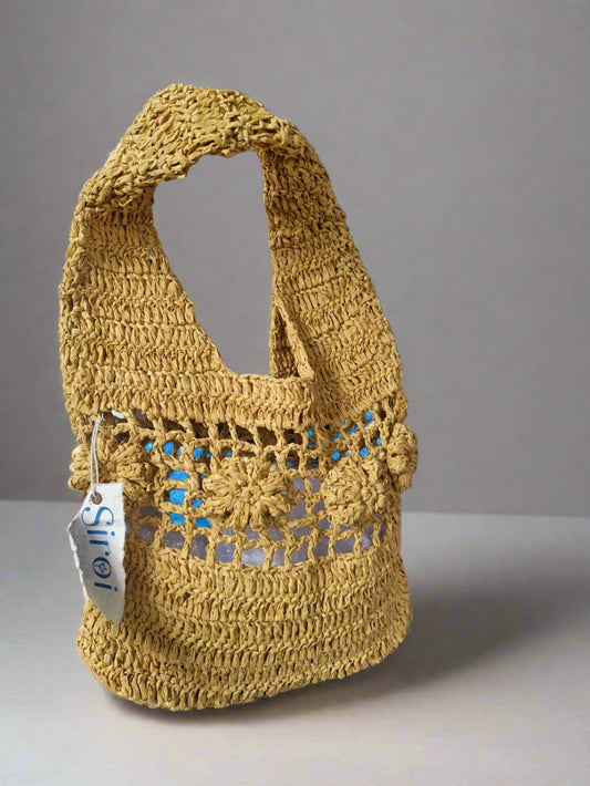Cream Rafia Bag