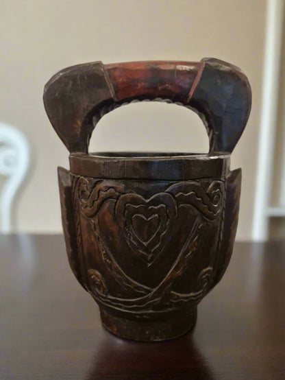 Wooden Kamandal Heart
