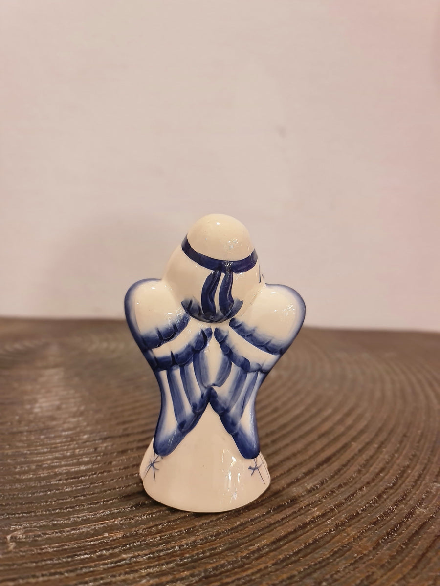 Blue pottery angel EACH