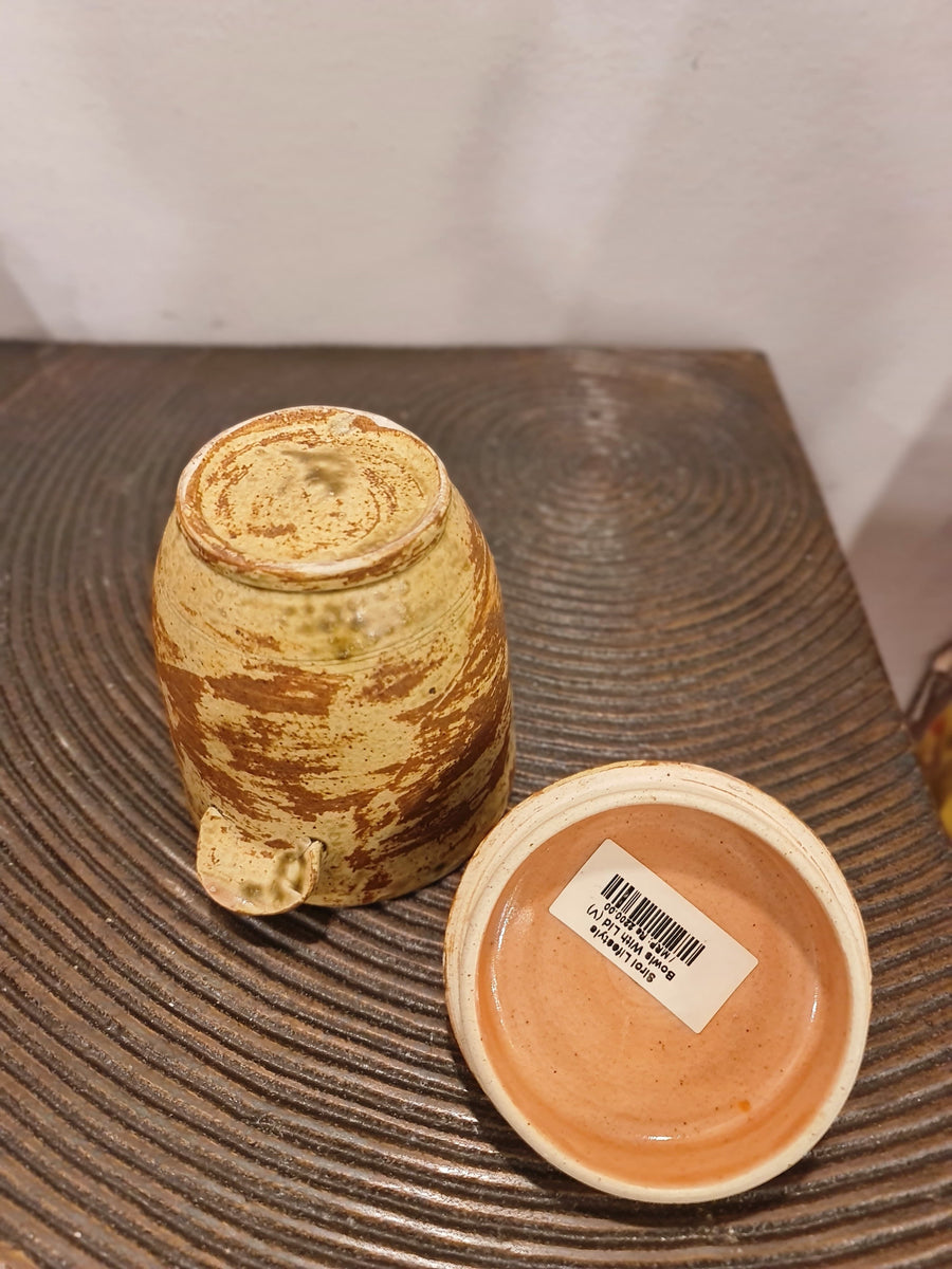 Mushroom Lid Ceramic Jar