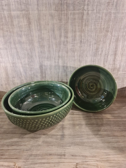 Chuney Green Bowl Set