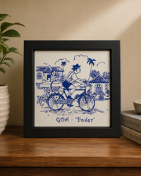 The Toddy Tapper – Goa Tile Art With Frame