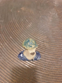 Bird With Hat / Small Head Ceramic Figuirine
